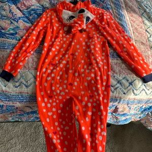 Girls deer pajama onesie